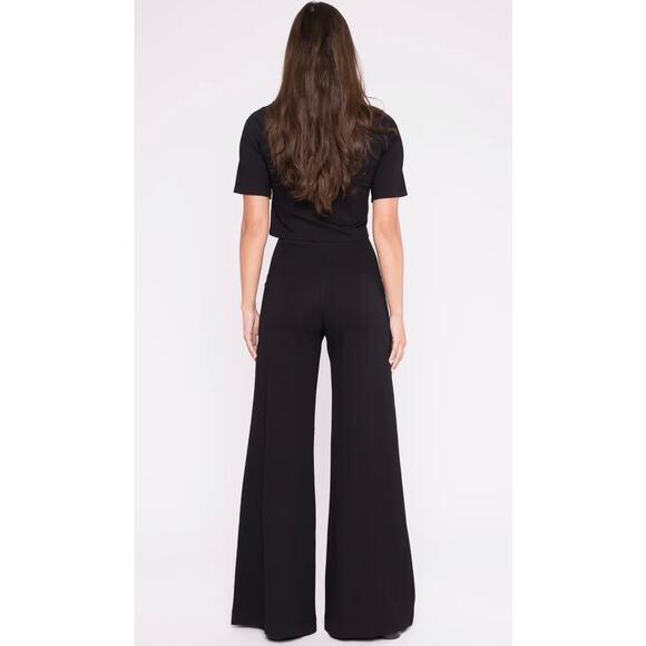 Ripley Rader Black Ponte Knit Wide Leg Pant - Picture 2 of 5